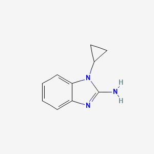 molecular formula C10H11N3 B1521695 2-Amino-1-cyclopropylbenzimidazole CAS No. 945021-19-2