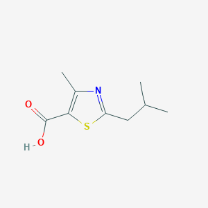 molecular formula C9H13NO2S B1521700 4-Methyl-2-(2-methylpropyl)-1,3-thiazole-5-carboxylic acid CAS No. 1094231-82-9