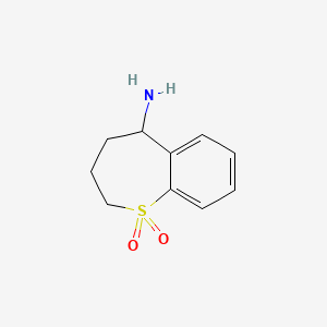 molecular formula C10H13NO2S B1521701 5-Amino-2,3,4,5-tetrahydro-1lambda6-benzothiepine-1,1-dione CAS No. 1094289-20-9