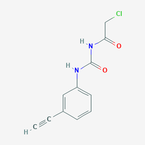 molecular formula C11H9ClN2O2 B1521710 3-(2-Chloroacetyl)-1-(3-ethynylphenyl)urea CAS No. 1094370-91-8