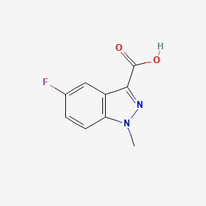molecular formula C9H7FN2O2 B1521725 5-Fluoro-1-methyl-1H-indazole-3-carboxylic acid CAS No. 886368-88-3