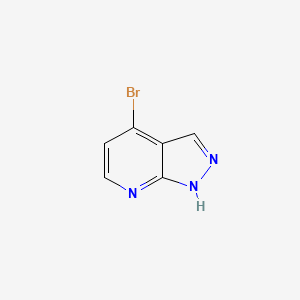 molecular formula C6H4BrN3 B1521730 4-溴-1H-吡唑并[3,4-b]吡啶 CAS No. 856859-49-9