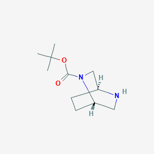 molecular formula C11H20N2O2 B1521731 tert-Butyl (1S,4S)-2,5-diazabicyclo[2.2.2]octane-2-carboxylate CAS No. 944238-89-5