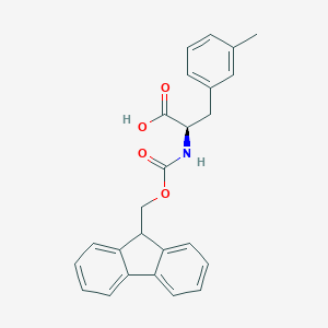 molecular formula C25H23NO4 B152174 (R)-2-((((9H-Fluoren-9-yl)methoxy)carbonyl)amino)-3-(m-tolyl)propanoic acid CAS No. 352351-64-5