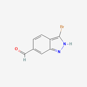 molecular formula C8H5BrN2O B1521740 3-Bromo-1H-indazole-6-carbaldehyde CAS No. 1086391-14-1