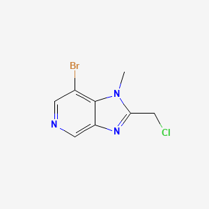molecular formula C8H7BrClN3 B1521749 7-溴-2-(氯甲基)-1-甲基-1H-咪唑并[4,5-c]吡啶 CAS No. 1171920-75-4