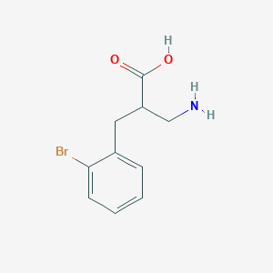 molecular formula C10H12BrNO2 B1521754 2-Aminomethyl-3-(2-bromophenyl)propionic acid CAS No. 910443-85-5