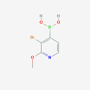molecular formula C6H7BBrNO3 B1521758 (3-Bromo-2-methoxypyridin-4-yl)boronic acid CAS No. 1072946-00-9