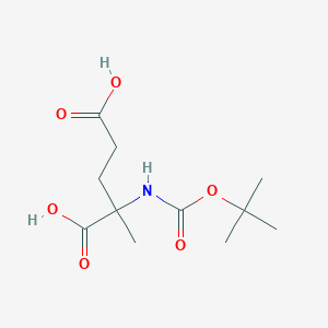 molecular formula C11H19NO6 B1521764 Boc-α-甲基-DL-谷氨酸 CAS No. 189149-03-9
