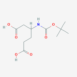 molecular formula C11H19NO6 B1521772 Boc-3-aminoadipic acid CAS No. 1185301-26-1