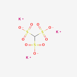 molecular formula CHK3O9S3 B15217743 Potassium methanetrisulfonate CAS No. 55110-91-3