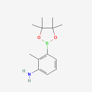molecular formula C13H20BNO2 B1521779 2-Methyl-3-(4,4,5,5-tetramethyl-1,3,2-dioxaborolan-2-yl)aniline CAS No. 882678-96-8