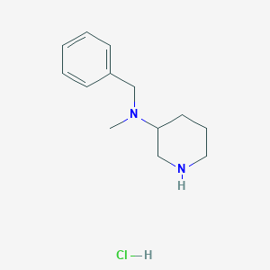 molecular formula C13H21ClN2 B1521782 Benzyl-methyl-piperidin-3-yl-amine hydrochloride CAS No. 1185296-10-9