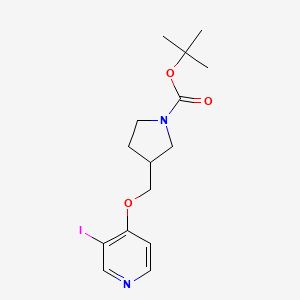 molecular formula C15H21IN2O3 B1521788 Tert-butyl 3-((3-iodopyridin-4-yloxy)methyl)-pyrrolidine-1-carboxylate CAS No. 1171920-04-9