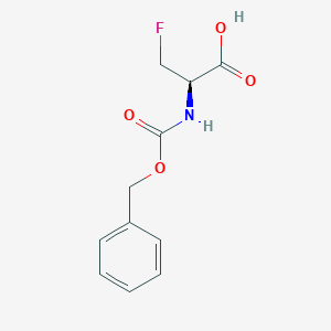 molecular formula C11H12FNO4 B152179 (R)-2-(((Benzyloxy)carbonyl)amino)-3-fluoropropanoic acid CAS No. 36369-34-3