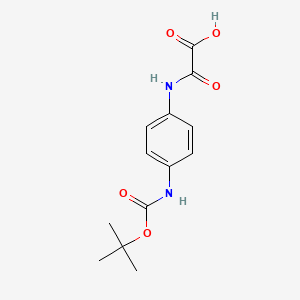 molecular formula C13H16N2O5 B1521794 Boc-4-aminooxanilic acid CAS No. 1185303-18-7