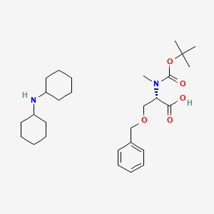 molecular formula C28H46N2O5 B1521795 Boc-N-methyl-O-benzyl-L-serine DCHA salt CAS No. 137238-90-5
