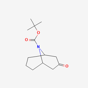 molecular formula C13H21NO3 B1521800 N-Boc-9-azabicyclo[3.3.1]nonan-3-one CAS No. 512822-27-4