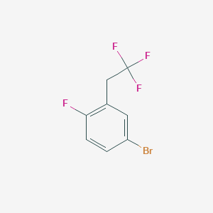 molecular formula C8H5BrF4 B1521803 4-Bromo-1-fluoro-2-(2,2,2-trifluoroethyl)benzene CAS No. 1186195-21-0