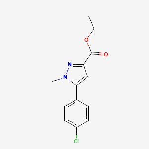 molecular formula C13H13ClN2O2 B1521809 ethyl 5-(4-chlorophenyl)-1-methyl-1H-pyrazole-3-carboxylate CAS No. 864426-88-0