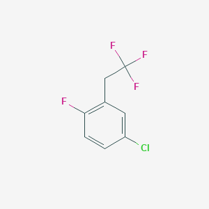 molecular formula C8H5ClF4 B1521812 4-Chloro-1-fluoro-2-(2,2,2-trifluoroethyl)benzene CAS No. 1099598-24-9