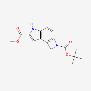 2-tert-Butyl 6-methyl 1H-azeto[3,2-e]indole-2,6(5H)-dicarboxylate