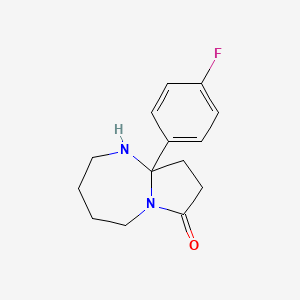 9a-(4-fluorophenyl)-octahydro-1H-pyrrolo[1,2-a][1,3]diazepin-7-one