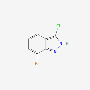 molecular formula C7H4BrClN2 B1521826 7-Bromo-3-chloro-1H-indazole CAS No. 885271-75-0
