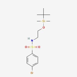 4-Bromo-N-[2-(tert-butyldimethylsilyloxy)ethyl]benzenesulphonamide