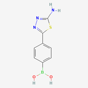 (4-(5-Amino-1,3,4-thiadiazol-2-yl)phenyl)boronic acid
