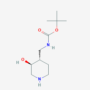 molecular formula C11H22N2O3 B15218367 tert-Butyl (((3S,4S)-3-hydroxypiperidin-4-yl)methyl)carbamate 