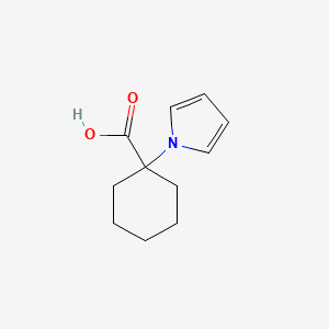 molecular formula C11H15NO2 B1521837 1-(1H-pyrrol-1-yl)cyclohexane-1-carboxylic acid CAS No. 1031596-16-3
