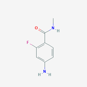 molecular formula C8H9FN2O B1521842 4-氨基-2-氟-N-甲基苯甲酰胺 CAS No. 915087-25-1
