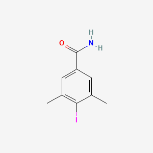 molecular formula C9H10INO B1521850 4-碘-3,5-二甲基苯甲酰胺 CAS No. 1206679-91-5