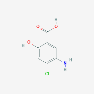 molecular formula C7H6ClNO3 B1521853 5-Amino-4-chloro-2-hydroxybenzoic acid CAS No. 55302-98-2