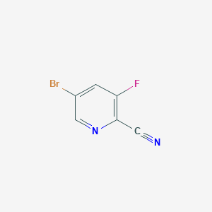 molecular formula C6H2BrFN2 B1521856 5-Bromo-3-fluoropyridine-2-carbonitrile CAS No. 886373-28-0