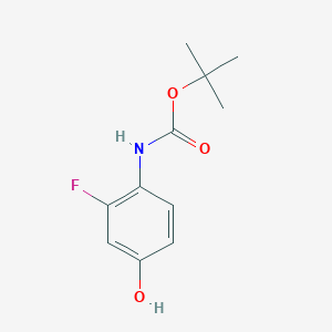 molecular formula C11H14FNO3 B1521860 4-(Boc-amino)-3-fluoro-phenol CAS No. 911297-02-4