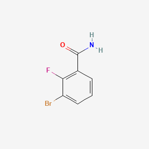 molecular formula C7H5BrFNO B1521861 3-Bromo-2-fluorobenzamide CAS No. 871353-25-2