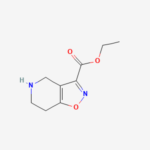 molecular formula C9H12N2O3 B1521866 Ethyl 4,5,6,7-tetrahydroisoxazolo[4,5-c]pyridine-3-carboxylate CAS No. 912330-17-7