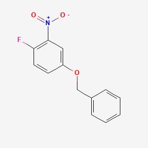molecular formula C13H10FNO3 B1521869 4-(苄氧基)-1-氟-2-硝基苯 CAS No. 941867-91-0
