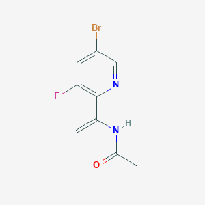 molecular formula C9H8BrFN2O B1521870 N-(1-(5-Bromo-3-fluoropyridin-2-yl)vinyl)acetamide CAS No. 887143-43-3