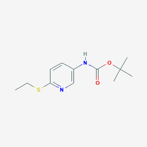 tert-Butyl (6-(ethylthio)pyridin-3-yl)carbamate