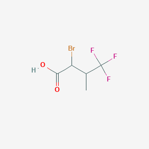 molecular formula C5H6BrF3O2 B1521884 2-Bromo-4,4,4-trifluoro-3-methylbutanoic acid CAS No. 914635-99-7