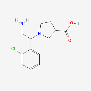 1-[2-Amino-1-(2-chloro-phenyl)-ethyl]-pyrrolidine-3-carboxylic acid