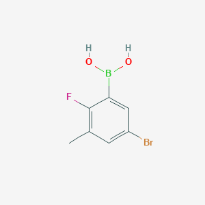 molecular formula C7H7BBrFO2 B1521894 5-Bromo-2-fluoro-3-methylphenylboronic acid CAS No. 957120-61-5