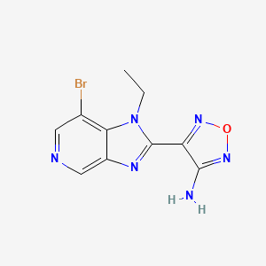 molecular formula C10H9BrN6O B1521896 4-(7-Bromo-1-ethyl-1H-imidazo[4,5-c]pyridin-2-yl)-1,2,5-oxadiazol-3-amine CAS No. 607370-99-0