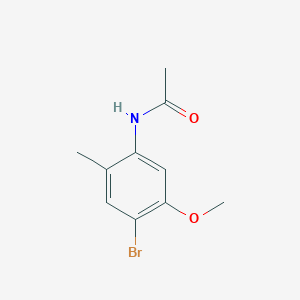 molecular formula C10H12BrNO2 B1521898 N-(4-bromo-5-methoxy-2-methylphenyl)acetamide CAS No. 871878-59-0
