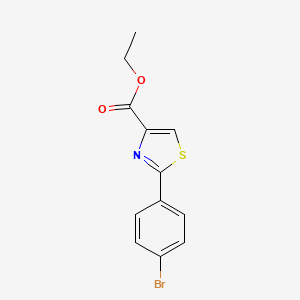 molecular formula C12H10BrNO2S B1521899 Ethyl 2-(4-bromophenyl)thiazole-4-carboxylate CAS No. 885278-75-1