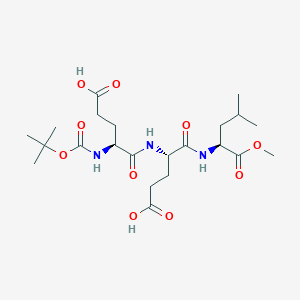 molecular formula C22H37N3O10 B1521903 Boc-Glu-Glu-Leu-Ome CAS No. 72903-33-4
