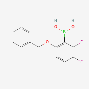molecular formula C13H11BF2O3 B1521905 2,3-Difluoro-6-benzyloxyphenylboronic acid CAS No. 1451393-19-3